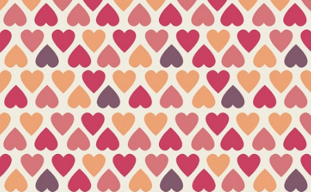 纹理图片1616-多色心形无缝平铺背景图案