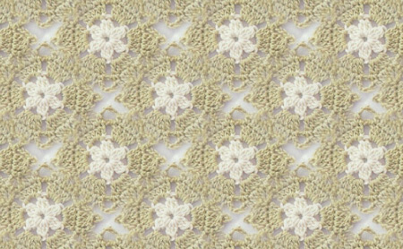 纹理图片2008-浅棕色毛织白色织花镂空布纹无缝平铺背景图片