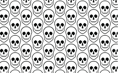 纹理图片28-Halloween Skulls 1